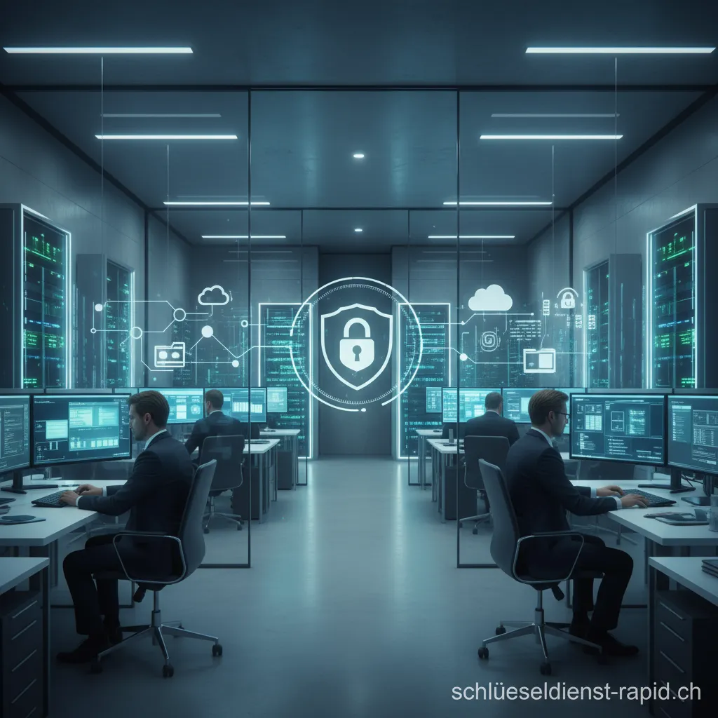 Ein moderner, digitaler Anwaltskanzlei Dokumentenraum auf einem Laptop-Bildschirm