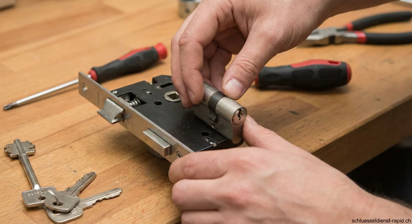 Blindzylinder Attrappe aus mattem Edelstahl in Profilzylinder-Lochung