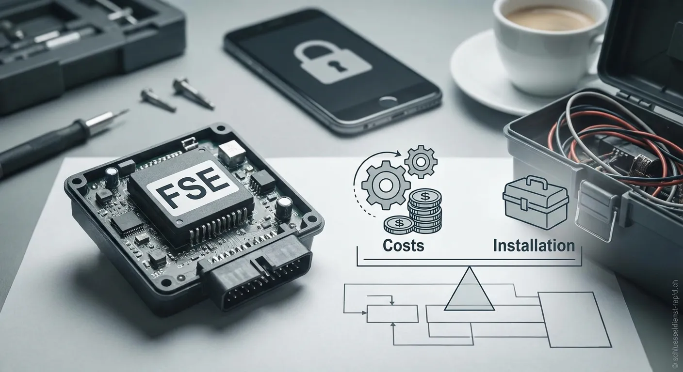 Freischaltelement FSE an einer Notausgangstür installiert