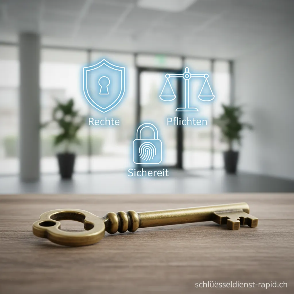 Generalschlüssel in der Hand einer Person der Hausverwaltung