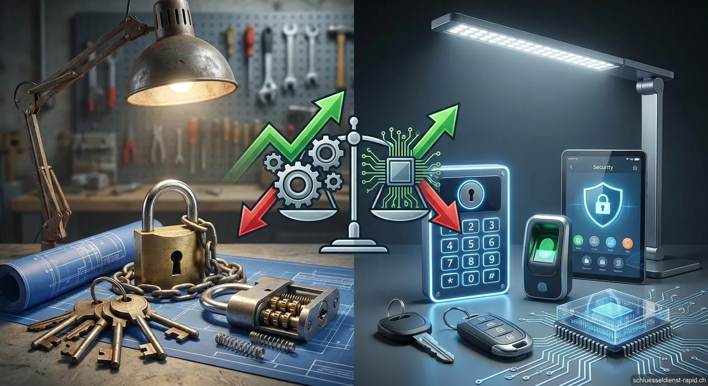 Mechanische und elektronische Sicherheitssysteme im Vergleich