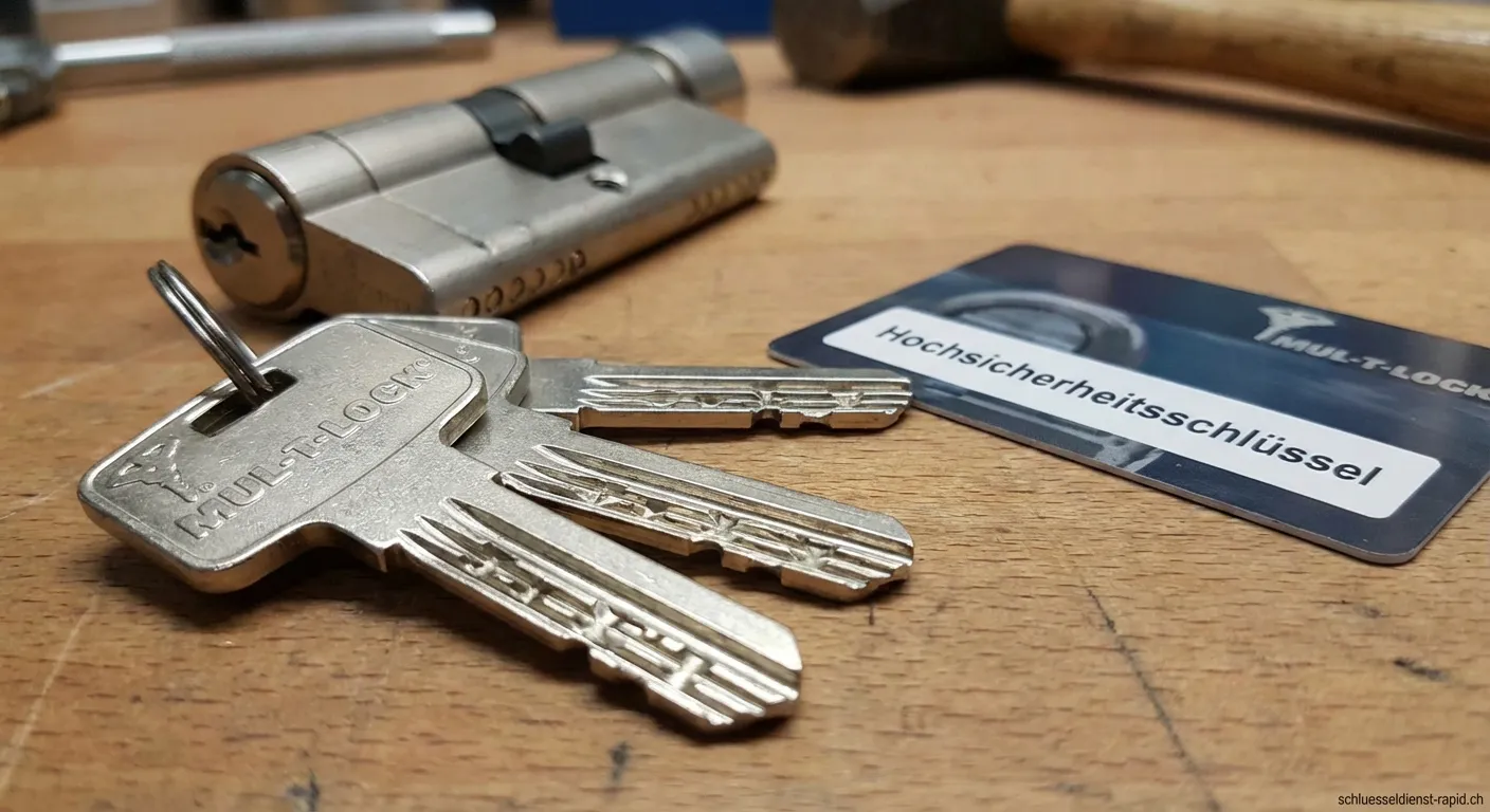 Mul-T-Lock Hochsicherheitsschlüssel und Zylinder