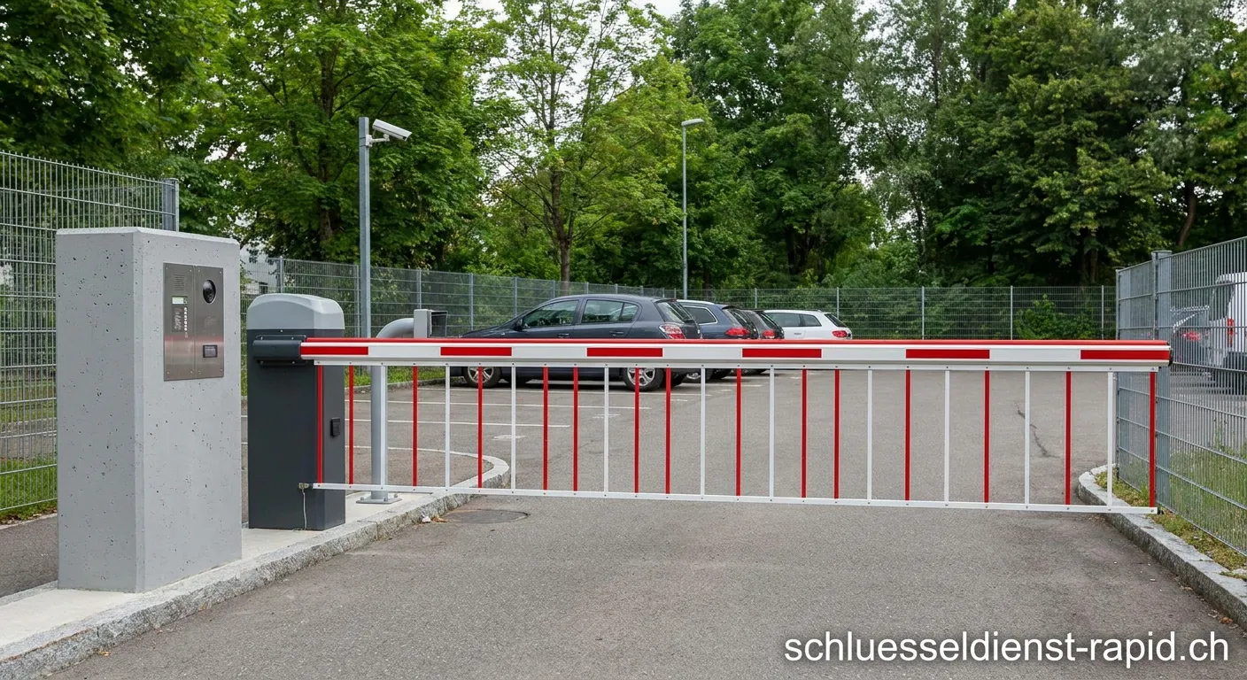 Parkplatz Schranke am Firmengelände