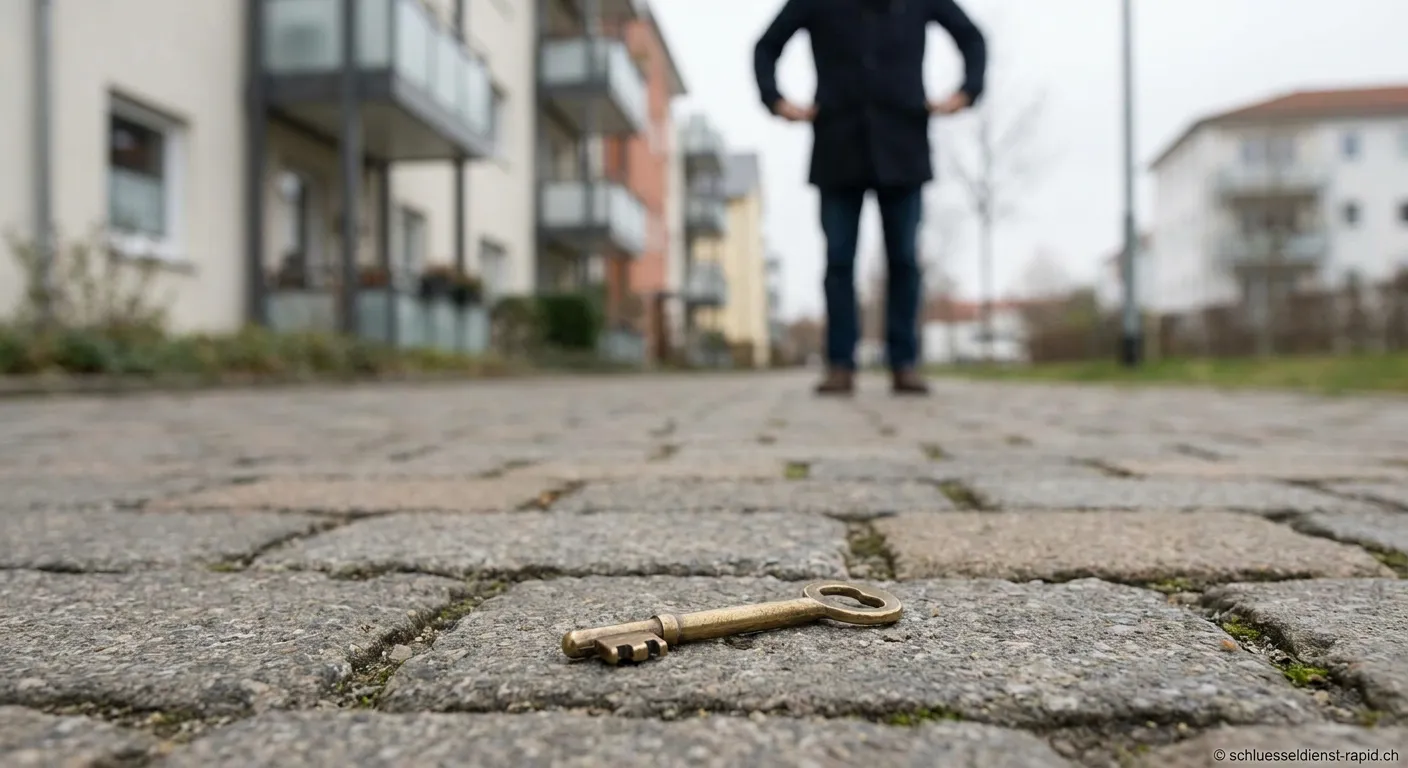 Schlüsseldienst Handwerker öffnet Tür in Nyon am Genfer See