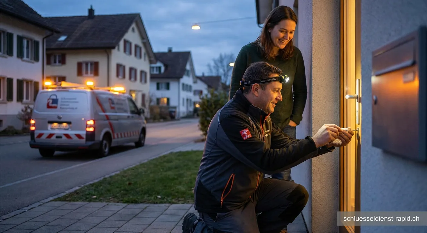 Schlüsseldienst Regensdorf Zürich bei der professionellen Türöffnung